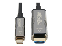 Bild von EATON TRIPPLITE High-Speed USB-C to HDMI Active Optical Cable AOC - UHD 4K 60Hz HDR CL3 Rated Black 30m 98ft.