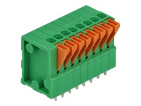 Bild von DELOCK Terminalblock mit Drucktaster für Platine 8 Pin 2,54mm Rastermass vertikal 4 Stück