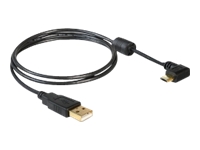 Bild von DELOCK Kabel USB micro-B St/ USB-A St 100cm 90 Grad