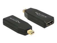 Bild von DELOCK Adapter mini DisplayPort 1.2 Stecker > HDMI Buchse schwarz 4K Aktiv