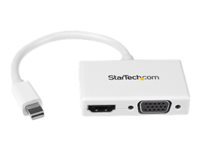 Bild von STARTECH.COM Reise A/V Adapter: 2-in-1 Mini DisplayPort auf HDMI oder VGA Konverter - Weiss