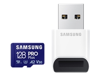 Bild von SAMSUNG PRO Plus microSD 128GB Up to 180MB/s Read and 130MB/s Write speed with Class 10 4K UHD incl. Card reader 2023