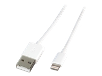 Bild von EFB USB2.0 MFI Anschlusskabel Typ-A auf Lightning Stecker/Stecker Weiss 3m