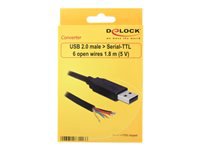 Bild von DELOCK Adapterkabel USB > Seriell-TTL 6 offene Kabelenden 1,8m (5V)