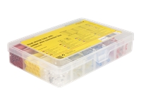 Bild von DELOCK Schrumpfschlauch mit Lötdrahtverbinder Sortimentsbox 308-teilig farbig