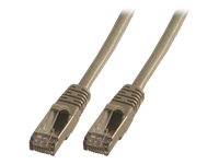 MCL Cordon Ethernet de brassage RJ45 AT6 A F/UTP - 50cm Gris