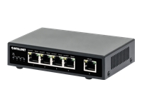 Bild von INTELLINET 5-Port Gigabit Ethernet PoE+ Switch 4 PSE PoE-Ports IEEE 802.3at/af PoE+/PoE-konform PoE-Strombudget 62W Desktop-Format