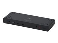 Bild von I-TEC USB 3.0/USB-C Dualdock mit PD 1x 5K 2x 4K 60Hz 2x HDMI 2x DP 1x GLAN 4x USB 3.0 2x USB-C 1x Audio/Mic Jack 1x 65W USB-C PD KL