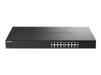 Bild von D-LINK DMS-1016 16-Port Multi-Gigabit unmanaged Switch 16x 10/100/1000/2500 Mbps lüfterlos Metallgehäuse