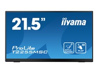 Bild von IIYAMA T2255MSC-B1 54,61cm 21,5Zoll IPS FHD PCAP 10P Touch Flat Bezel Free Glass HDMI DP 400cd/m2 USB Hub 2x 3.0 Speakers Bookstand