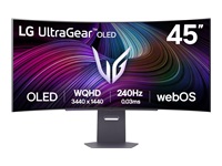 LG Ecran OLED incurvé - 45p - 3440x1440 - 240 Hz - 0.03 ms - 1300 cd/m2 - HDR400 - USB-C - HDMI - DisplayPort - Haut Parleurs