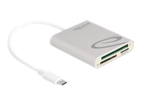 Bild von DELOCK Card Reader USB Type-C fur Compact Flash SD oder Micro SD Speicherkarten