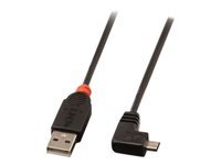 Bild von LINDY USB 2.0 Typ A/Micro-B 90 0,5m Mini-B Stecker rechts gewinkel