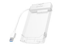 Bild von ICY BOX IB-AC703-U3 Adapter Kabel fuer 6,35cm 2,5Zoll SATA HDD/SSD weiss Mit Festplattenschutzbox unterstuetzt Windows Mac