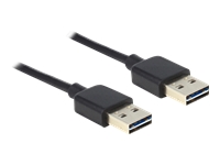 Bild von DELOCK Kabel EASY-USB 2.0 Typ-A Stecker > EASY-USB 2.0 Typ-A Stecker 0,5 m schwarz