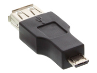 Bild von INLINE Micro-USB OTG Adapter Micro-B Stecker an USB A Buchse