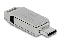 Bild von DELOCK USB 5 Gbps USB-C + Typ-A Speicherstick 256GB - Metallgehäuse