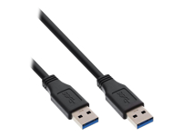 Bild von INLINE USB 3.0 Kabel A an A schwarz 1m