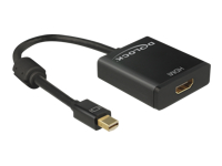 Bild von DELOCK Adapterkabel mini DisplayPort 1.2 Stecker > HDMI Buchse schwarz 4K Aktiv