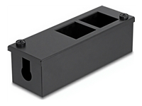 Bild von DELOCK Easy 45modulträger fur Tisch- oder Wandmontage - 4 Port 22,5 x 45mm oder 2 Port 45 x 45mm Metall schwarz