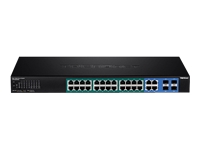 Bild von TRENDNET TPE-5028WS managed Gigabit Ethernet 10/100/1000 Energie Über Ethernet PoE Unterstützung 1U Schwarz Netzwerk-Switch