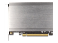 Bild von DELOCK PCI Express x16 Karte zu 4 x intern NVMe M.2 Key M mit Kuhlkörper - Bifurcation LxB 145 x 111mm