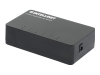 Bild von INTELLINET 5-Port Fast Ethernet Switch Desktop-Format Kunststoffgehäuse IEEE 802.3az Energy Efficient Ethernet schwarz