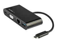 Bild von STARTECH.COM USB-C VGA Multiport Adapter - Power Delivery 60W - USB 3.0 - Gigabit Ethernet - USB C Adapter für Mac Windows Chrome OS