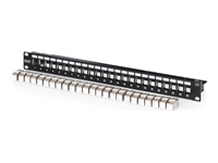 Bild von DIGITUS Modulares Patch Panel geschirmt mit 24x DN-93615 24-Port 1U rackmontierbar Labelfeld schwarz