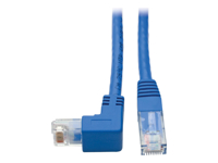 EATON Down-Angle, Cat6, Gigabit Molded, UTP Ethernet Cable, RJ45, Right-Angle, Down M to RJ45 M, Blue, 1 ft. 0.31 m