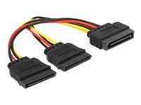 Bild von DELOCK Kabel Power SATA 15 Pin > 2 x SATA HDD - gerade