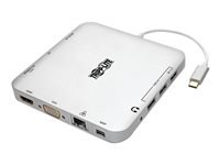 Bild von EATON TRIPPLITE USB-C Dock Dual Display - 4K HDMI/mDP VGA USB 3.2 Gen 1 USB-A/C Hub GbE 60W PD Charging