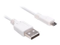 Bild von SANDBERG MicroUSB Sycn/Charge Kabel 3m weiss