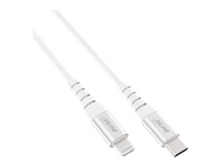 Bild von INLINE USB-C Lightning Kabel fuer iPad iPhone iPod Alu MFi-zertifiziert silber 2m