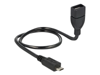 Bild von DELOCK Kabel USB 2.0 micro B Stecker > USB 2.0 A Buchse OTG ShapeCable 50 cm