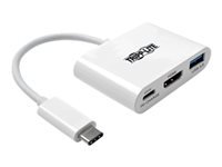 Bild von EATON TRIPPLITE USB-C to HDMI Adapter with USB-A Port and PD Charging HDCP White