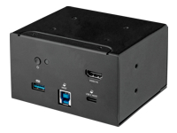 Bild von STARTECH.COM Laptop-Dockingmodul für Tischanschlussfeld-Anschlussbox - 4K HDMI - USB-C und USB-A - USB-C-Stromversorgung