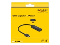 Bild von DELOCK Adapter HDMI-A Stecker zu DisplayPort Buchse 8K