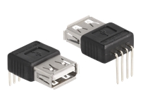 Bild von DELOCK Adapter USB 2.0 Typ-A Buchse zu 4 Pin 90 gewinkelt