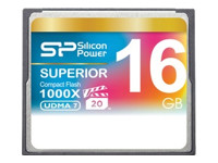 Bild von SILICON POWER 16GB 1000x CF R/W: up to 150/90 MB/s ATA interface VPG -20 PIO mode 6 UDMA 7 ECC function Retail pack