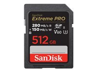 SANDISK EXTREME PRO 512GB V60 UHS-II SD CARD 280/150MB/S V60 C10 UHS-II