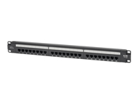 EATON TRIPPLITE Cat6 24-Port, Patch Panel, PoE+ Compliant, 110/Krone, 568A/B, RJ45, Ethernet, 1U Rack-Mount, TAA