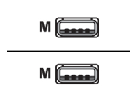 Bild von ASSMANN USB 2.0 Anschlusskabel Typ A St/St 1,8m USB 2.0 konform sw