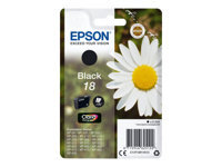 Bild von EPSON 18 Tinte schwarz Standardkapazität 5.2ml 175 Seiten 1-pack blister ohne Alarm