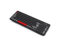 URBAN FACTORY Onlee Color Wireless Flat Keyboard 2.4Ghz - Black/Red/Grey