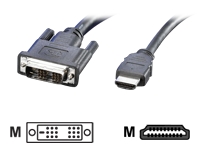 Bild von ROLINE DVI Kabel DVI-HDMI ST/ST 10m