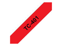 Bild von BROTHER P-Touch TC-401 schwarz auf rot 12mm